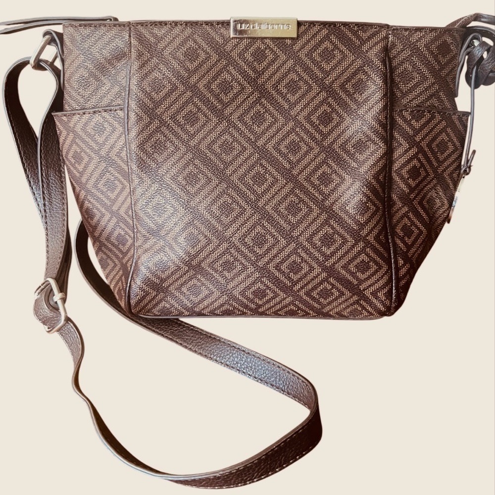 Liz Claiborne Brown Quilted Shoulder Bag